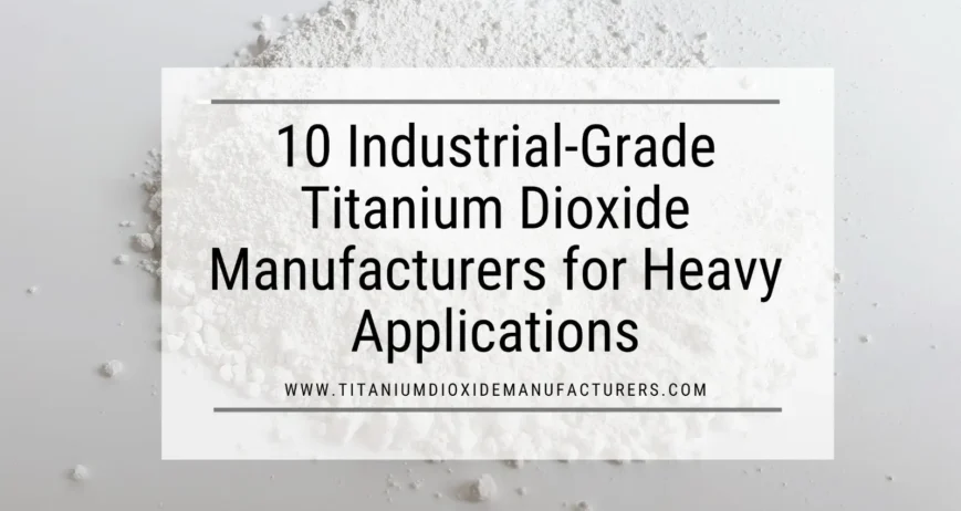 Titanium Dioxide Manufacturer